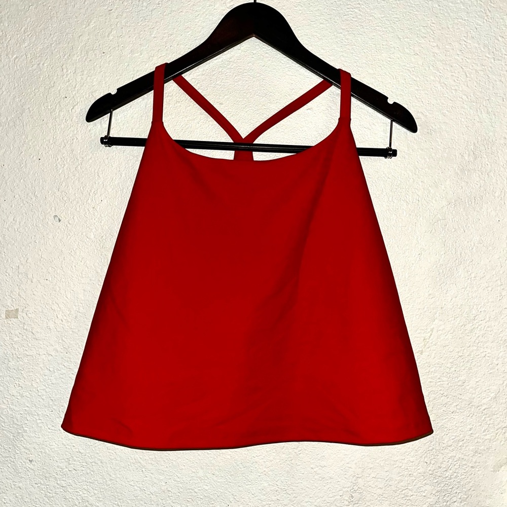 Old Navy Active Red Halter Top with Sports Bra 4XL
